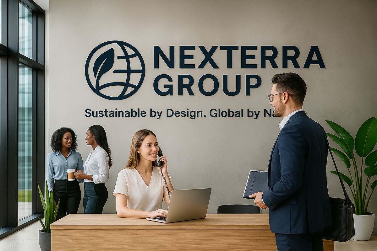 Nexterra Group reception — professional web design for UK businesses